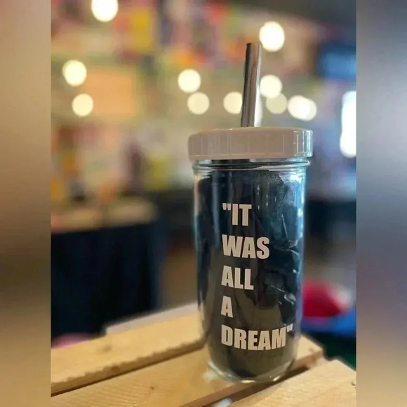 Glass Tumbler 750ml IT  WAS ALL A DREAM - Picture 1 of 1